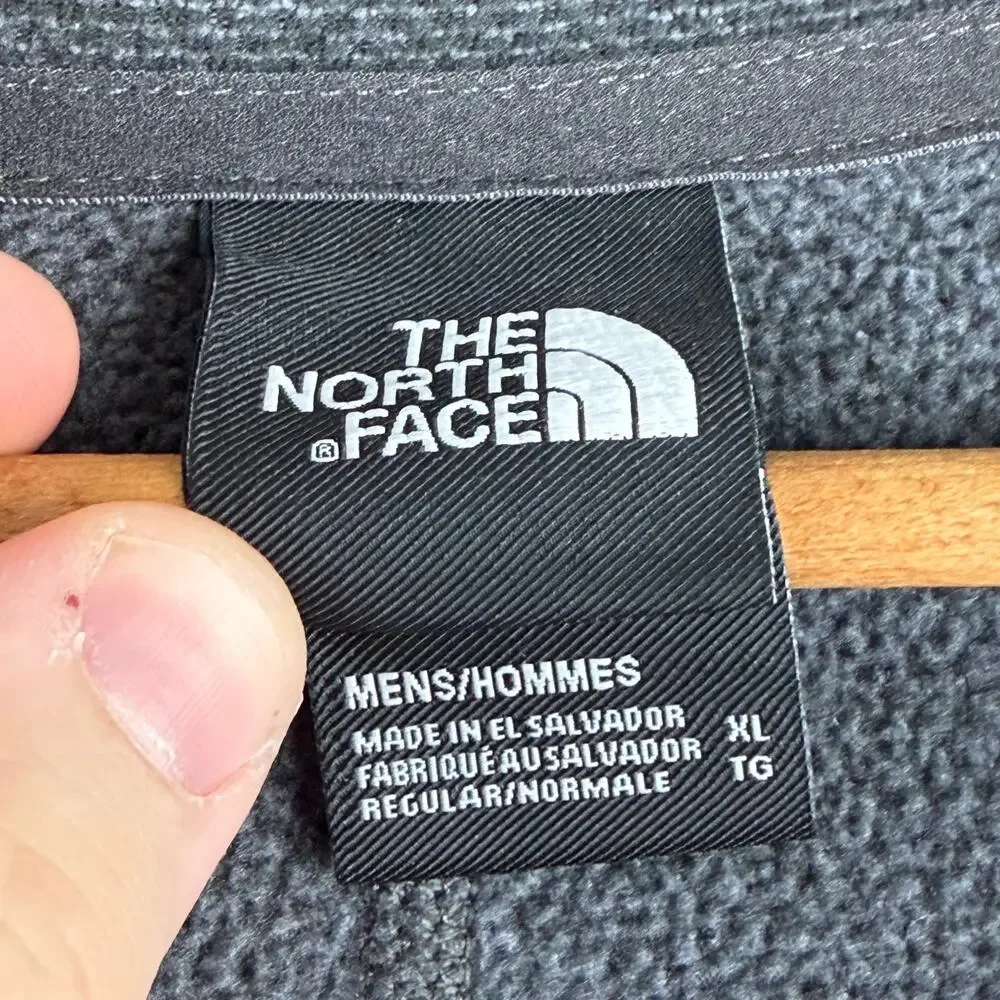 The North Face Mens XL Quarter Zip Fleece Pullover‎ Black Lightweight